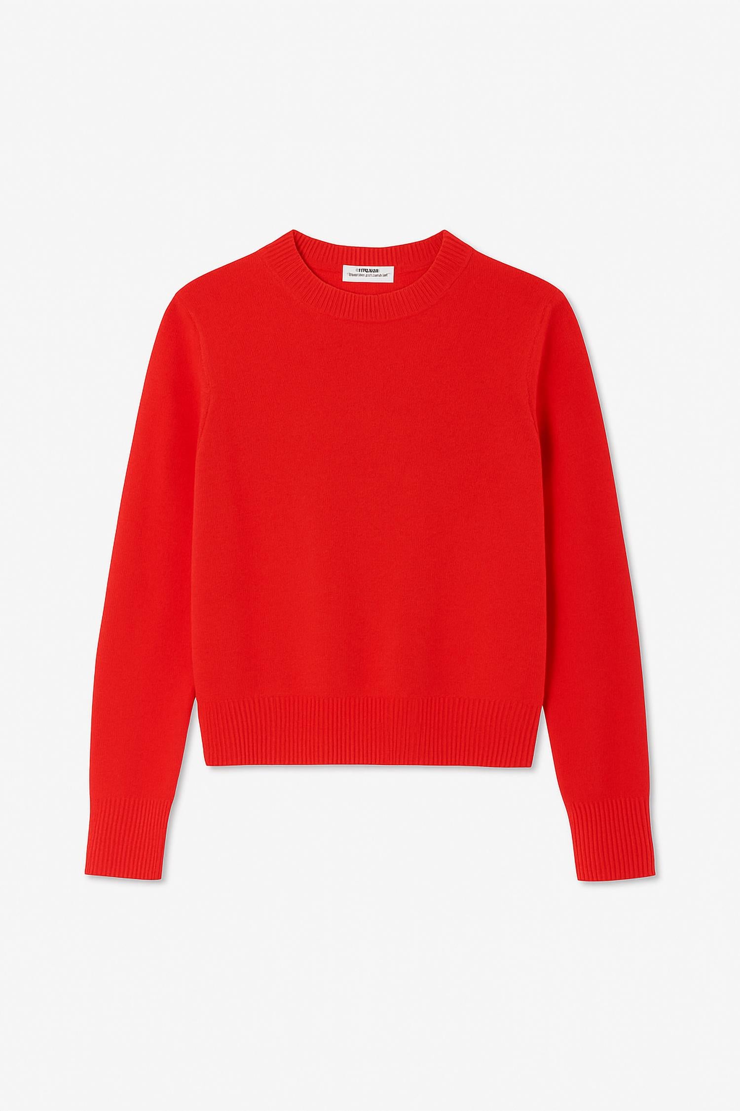 White + Warren - Cashmere Rib Trim Crewneck Top