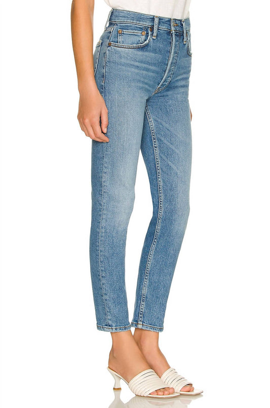 Re/Done - 90s High Rise Ankle Crop Jeans