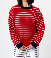 French Connection - Marley Knit Striped Crew Neck Sweater