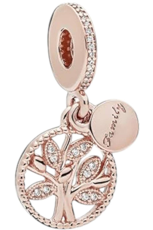 Pandora - Family Heritage Dangle Rose Charm