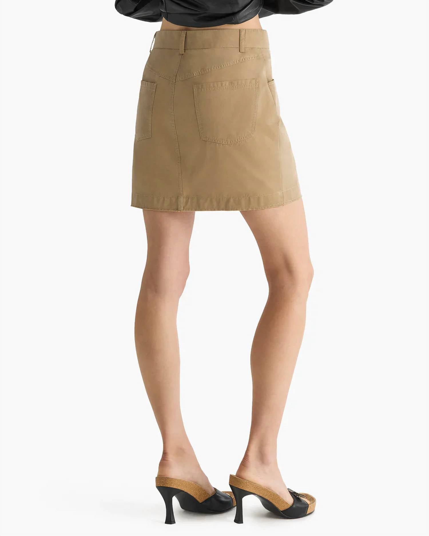 Atm - Cotton Twill Pencil Skirt