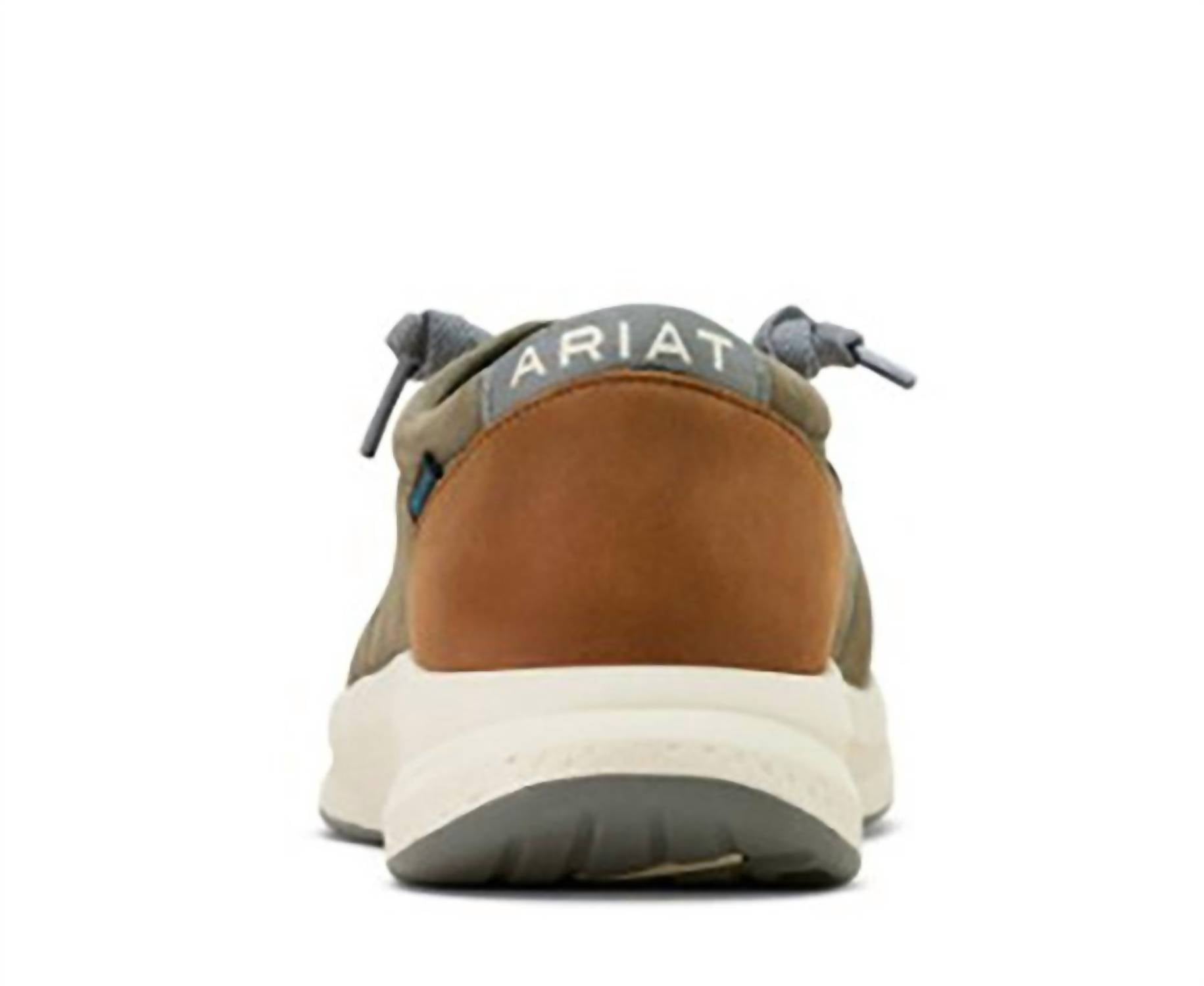 ARIAT Men's Buckeye H20 Casual Shoes in dark grey brown - men's sneaker - alternate view