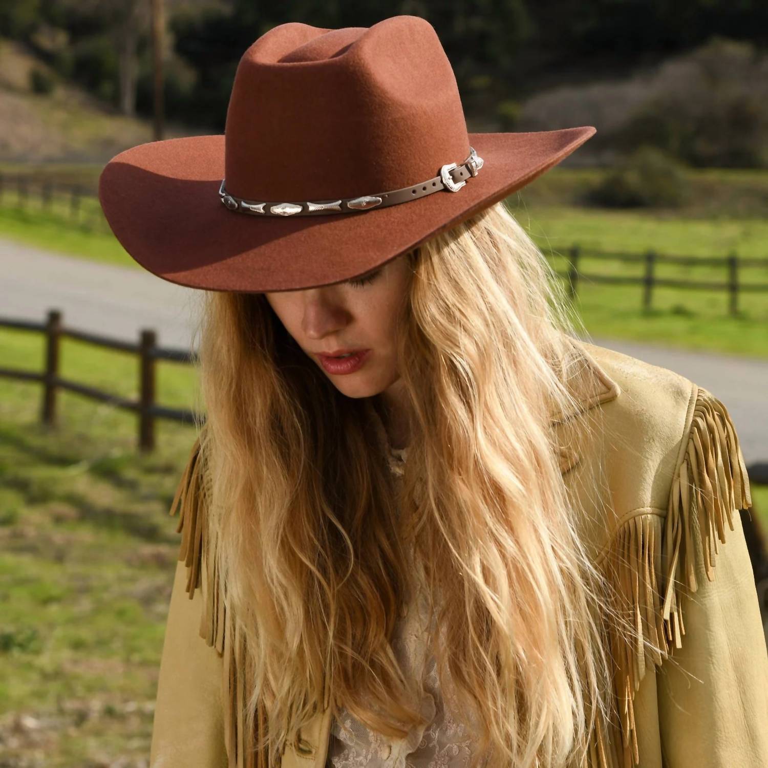 WYETH Women's Dustin Hat in cinnamon - women's hat - alternate view