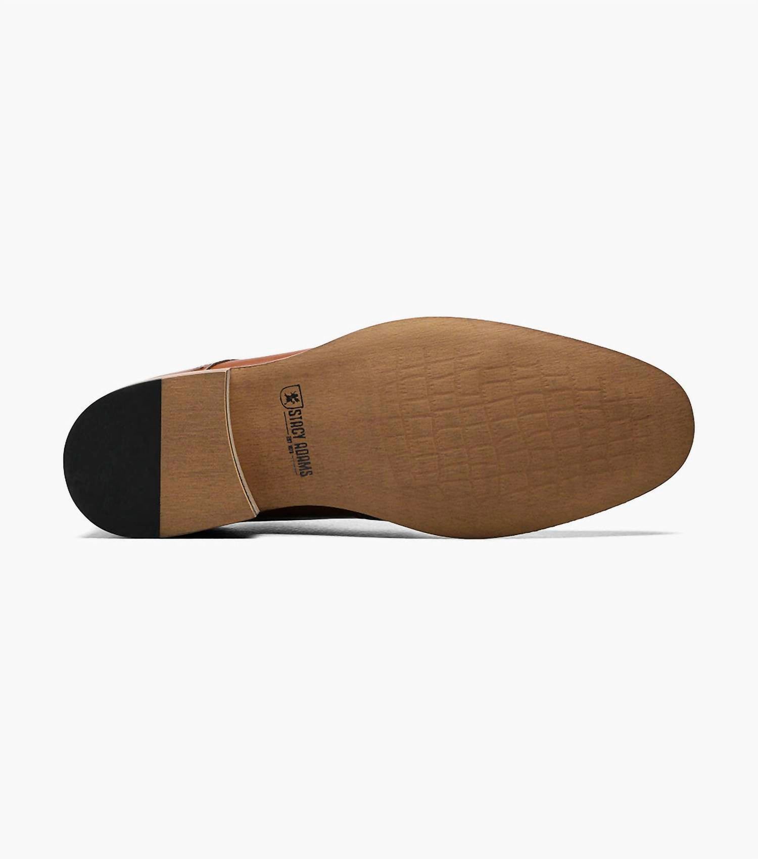 STACY ADAMS Men's Dickinson Cap Toe Oxfords in congnac - men's shoe - alternate view