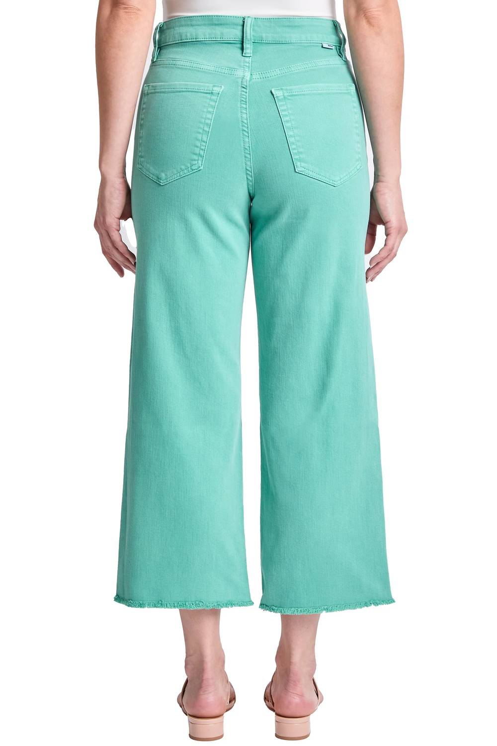 Rfm Denim - Chloe High Rise Cropped Wide Leg Jeans