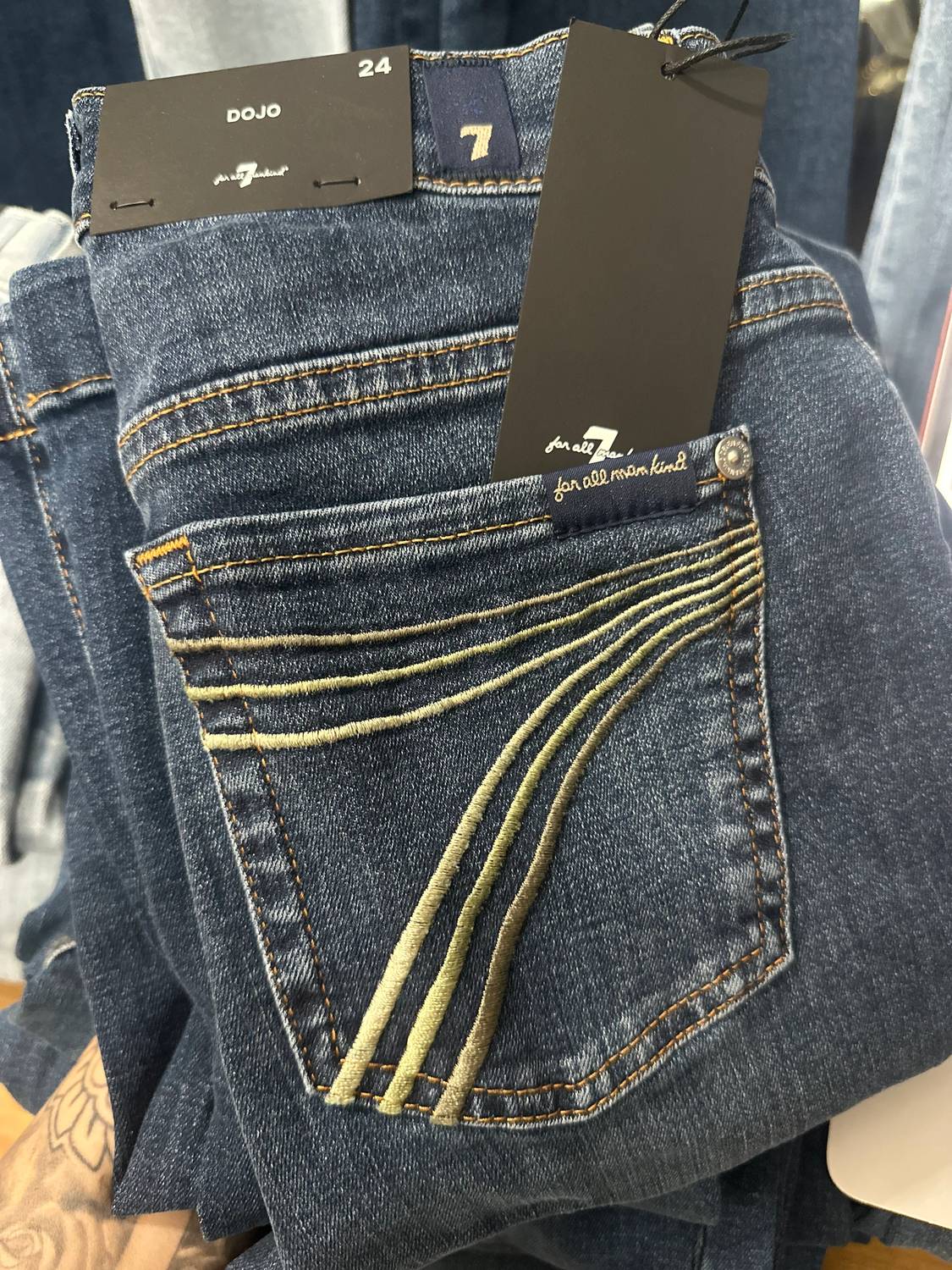 7 For All Mankind - Dojo Mid Rise Flare Jeans
