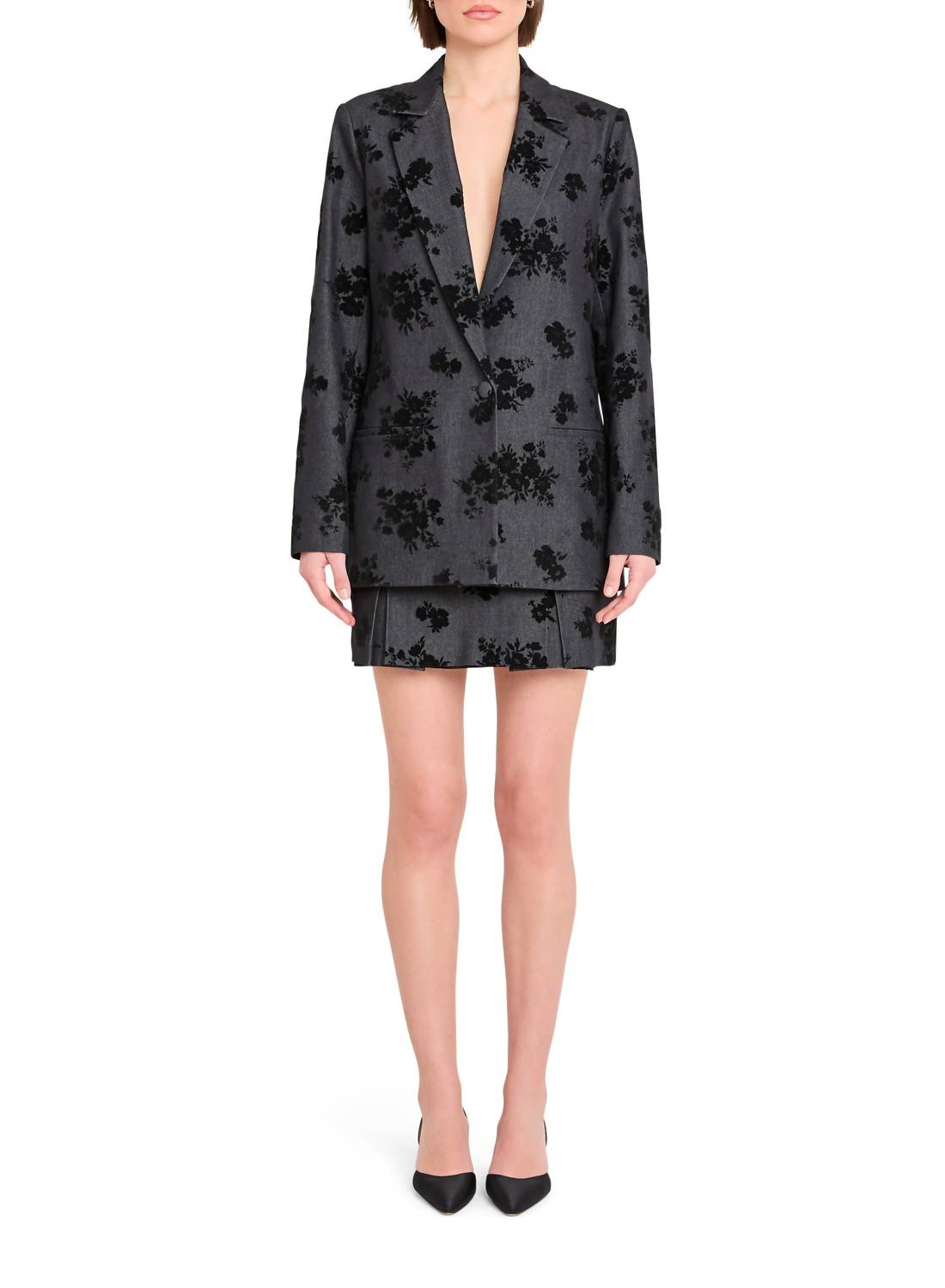 Amanda Uprichard GRADY BLAZER in indigo - women's jacket