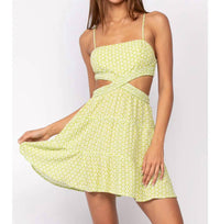 Sky To Moon - Floral Twisted Smocked Mini Dress