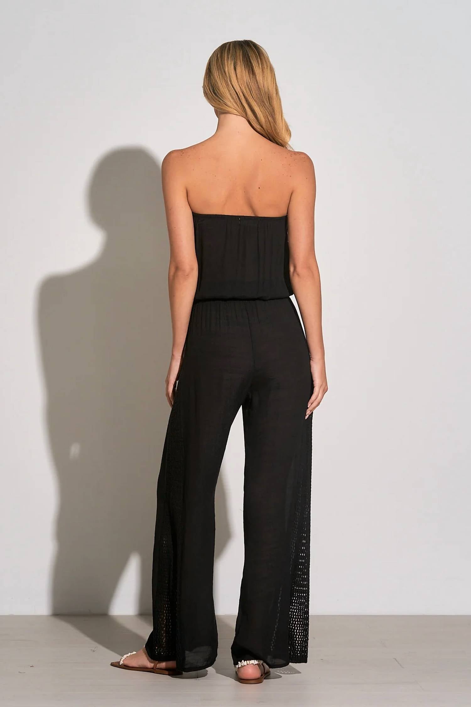 Elan - Strapless Wide Leg Jumpsuit
