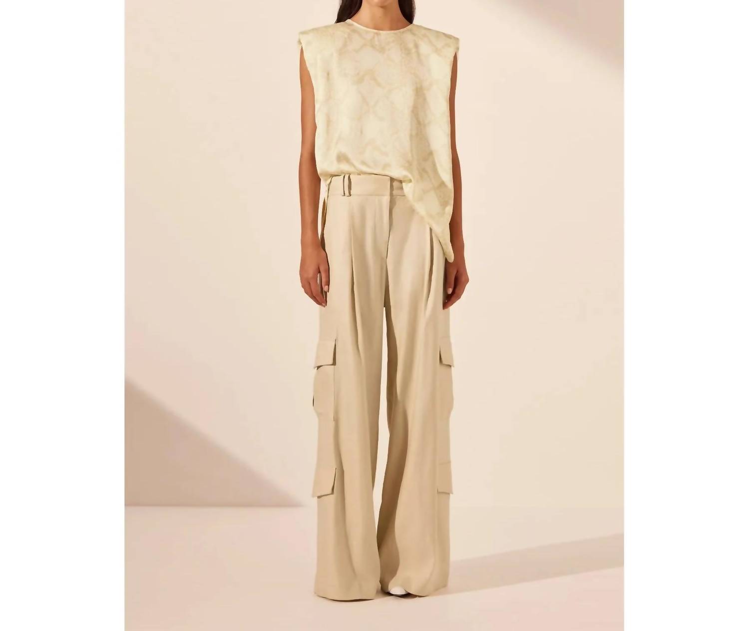 Shona Joy Medina Tank in cream bone - women's tank top