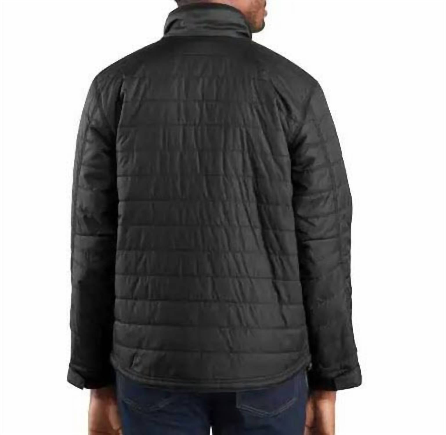 carhartt Rain Defender Gilliam Insulated Jacket in black - men's jacket - detail view