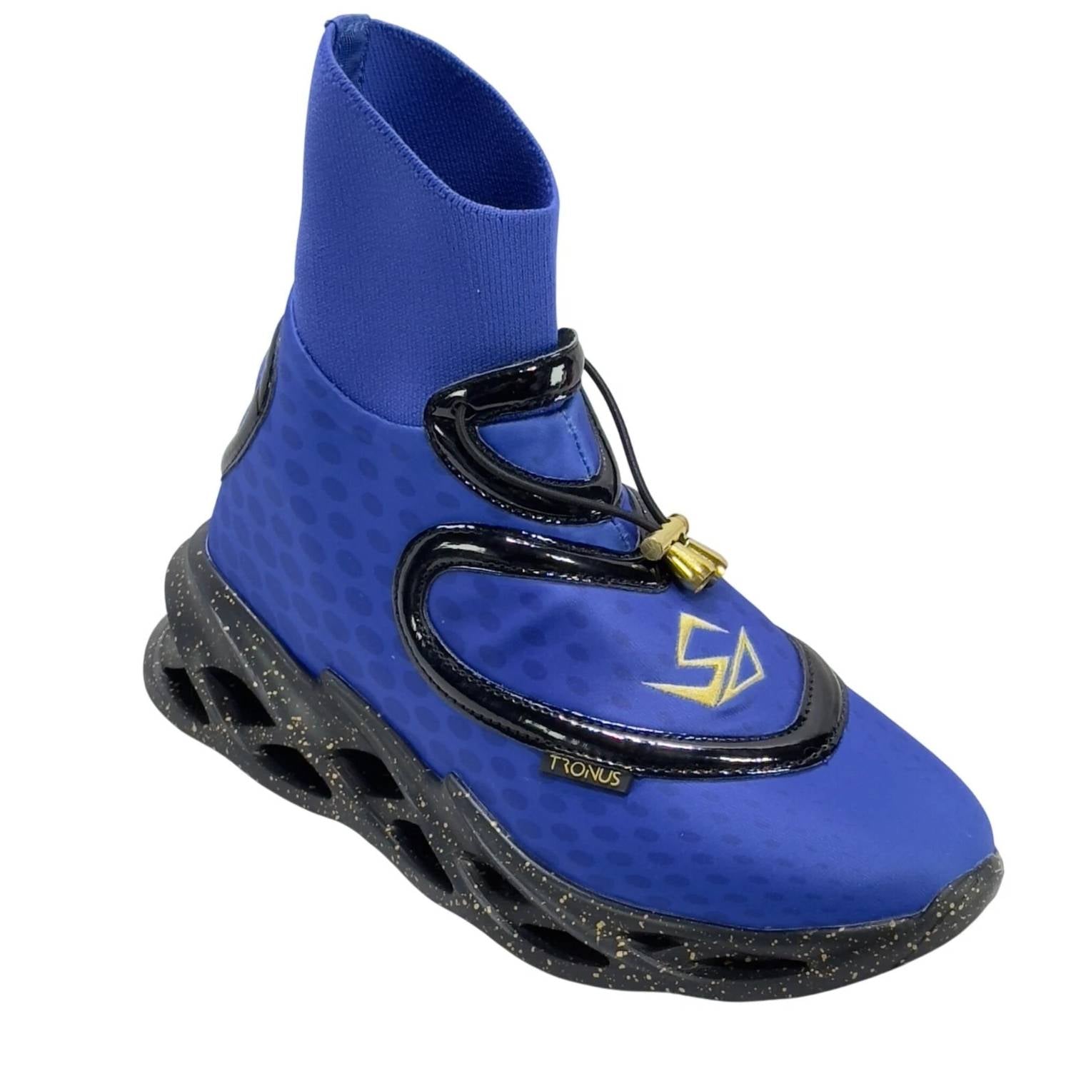 TRONUS Unisex Midnight Sneaker in blue black gold - sneaker