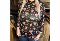 Sterling Kreek - Life Is Brief Sugar Skull Mesh Top