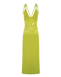 Beatrice .B - Floral Inlays Cotton Maxi Dress