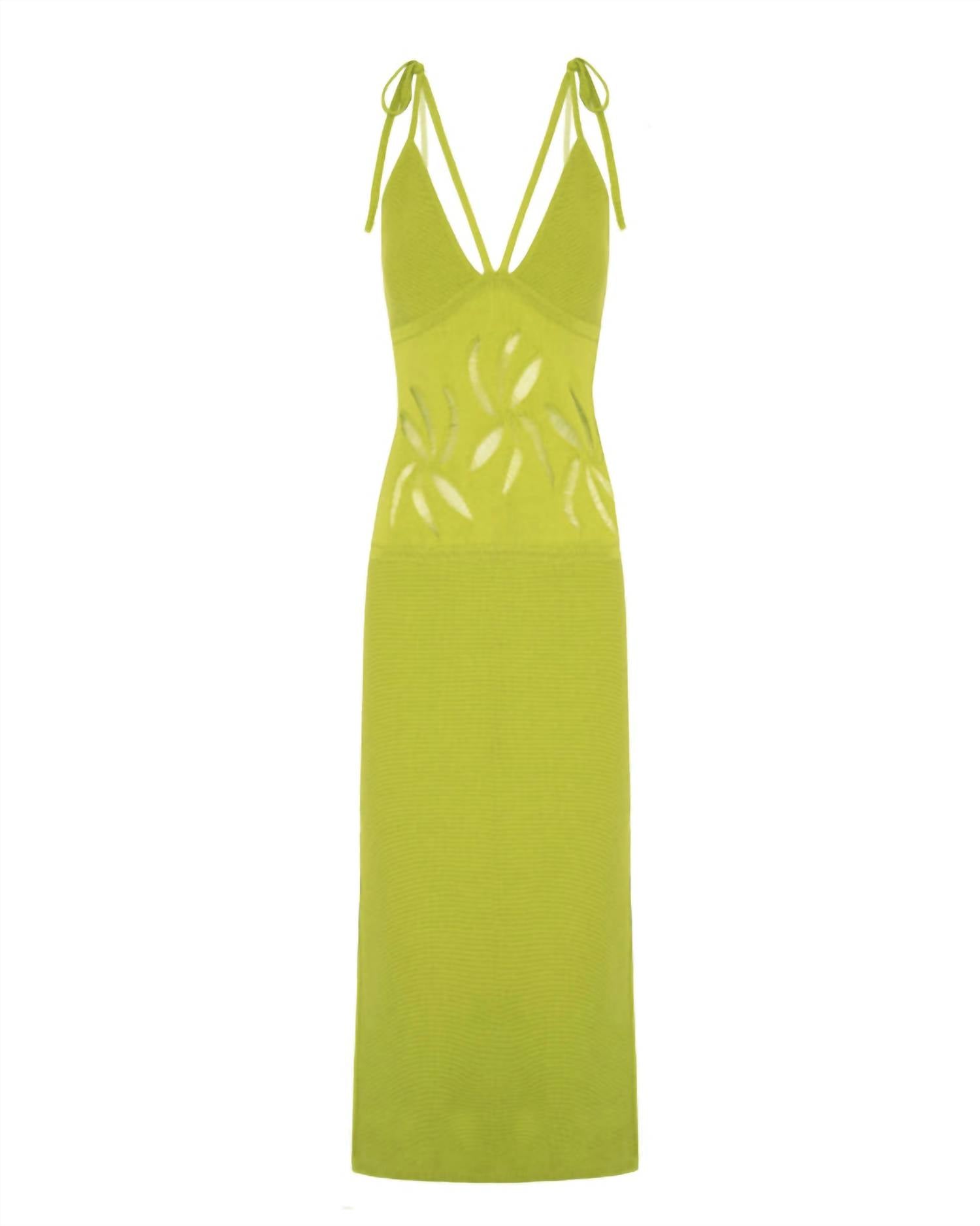 Beatrice .B - Floral Inlays Cotton Maxi Dress