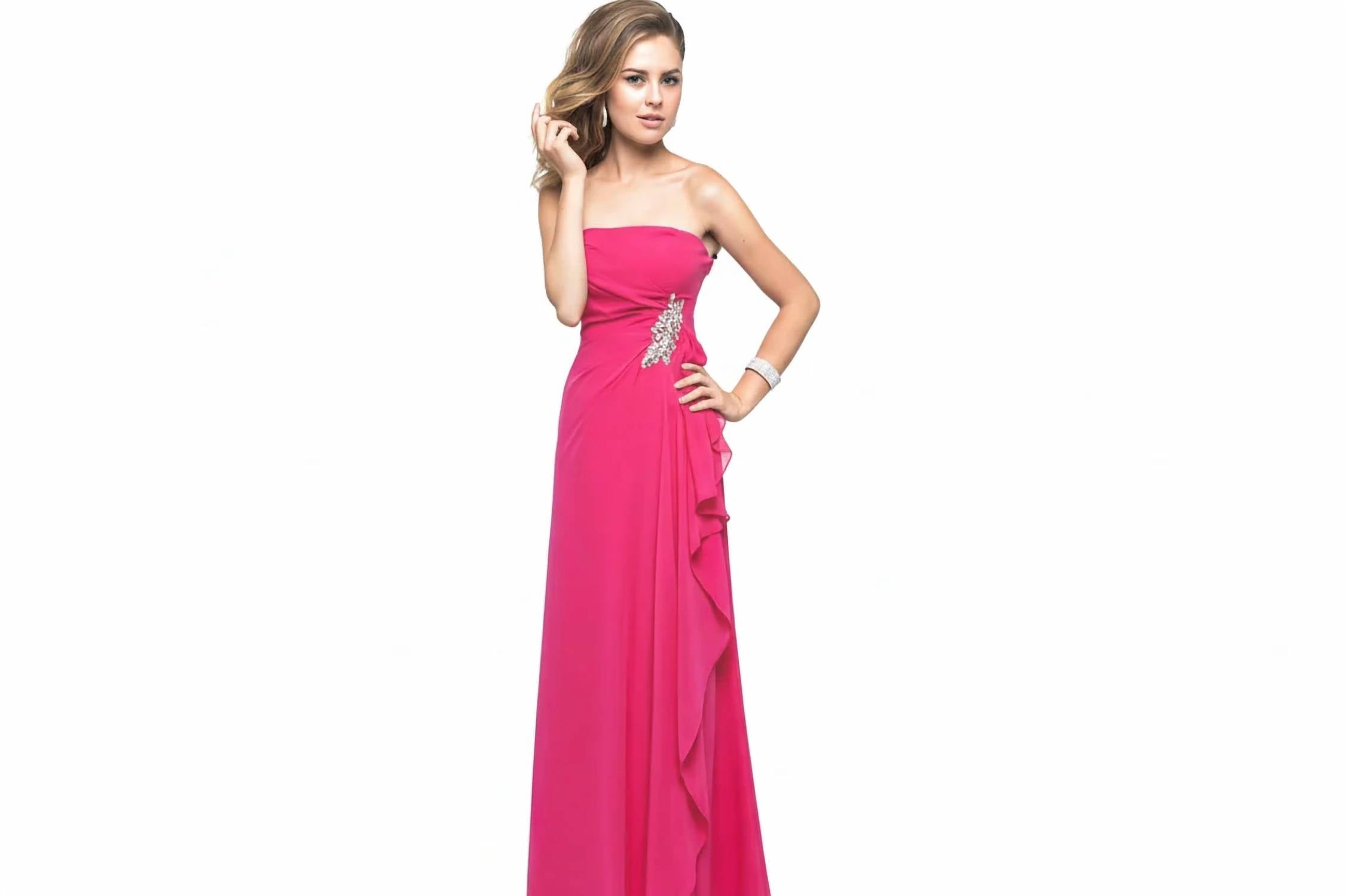 Last Dress - Strapless Chiffon Prom Dress