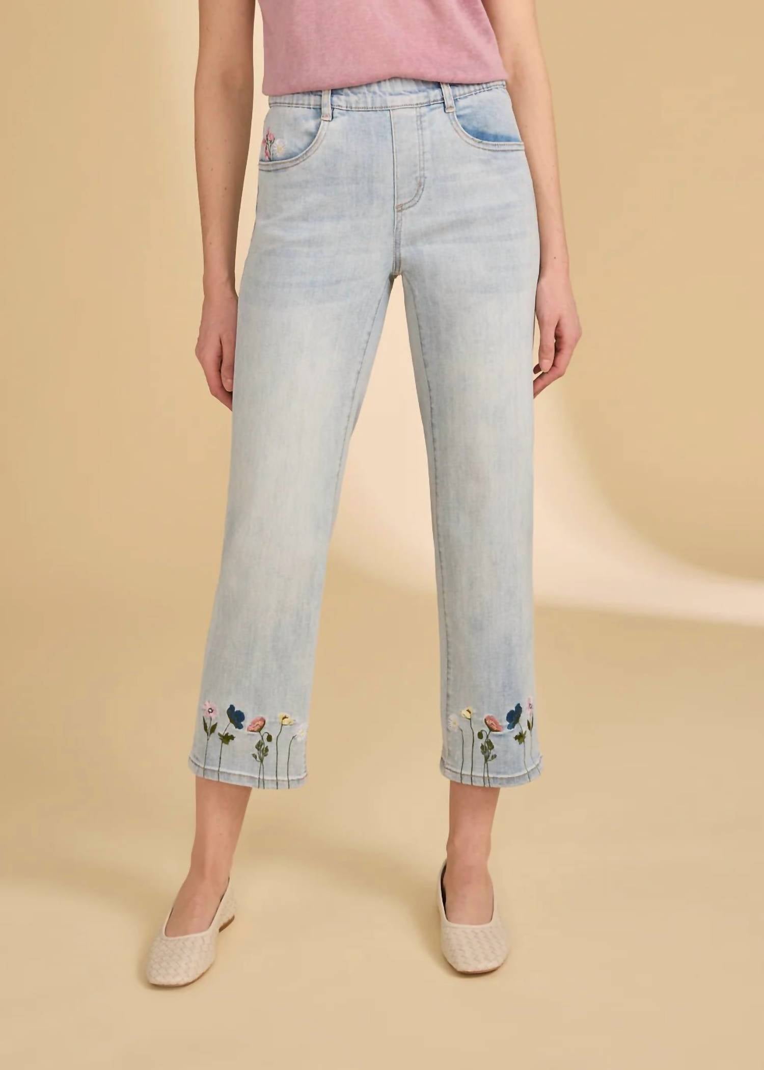 Fdj - Pull-on Straight Crop Jeans