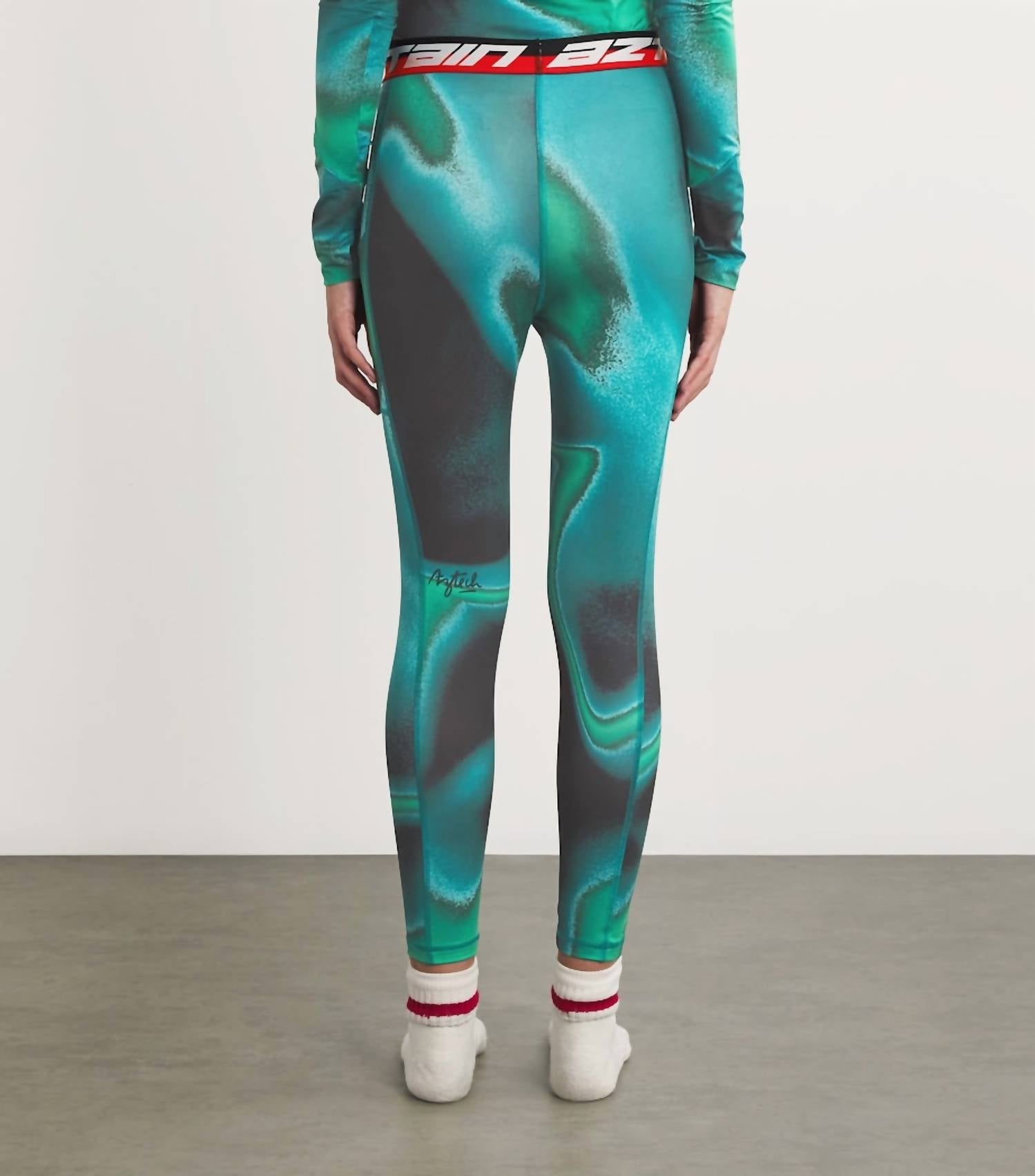 Aztech Mountain Next To Skin Ski Leggings in ignition - women's pants - detail view