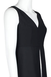 Adrianna Papell - Women's V-neck Sleeveless Jumpsuit With Skirt Overlay