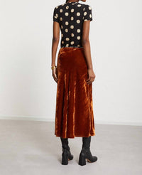 Ottod'Ame - Crushed Velvet Skirt