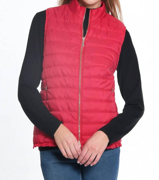 Multiples - Quilted Long Vest