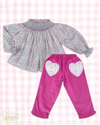 Percy & Tyne - Girl's Ruffle Pull On Pant