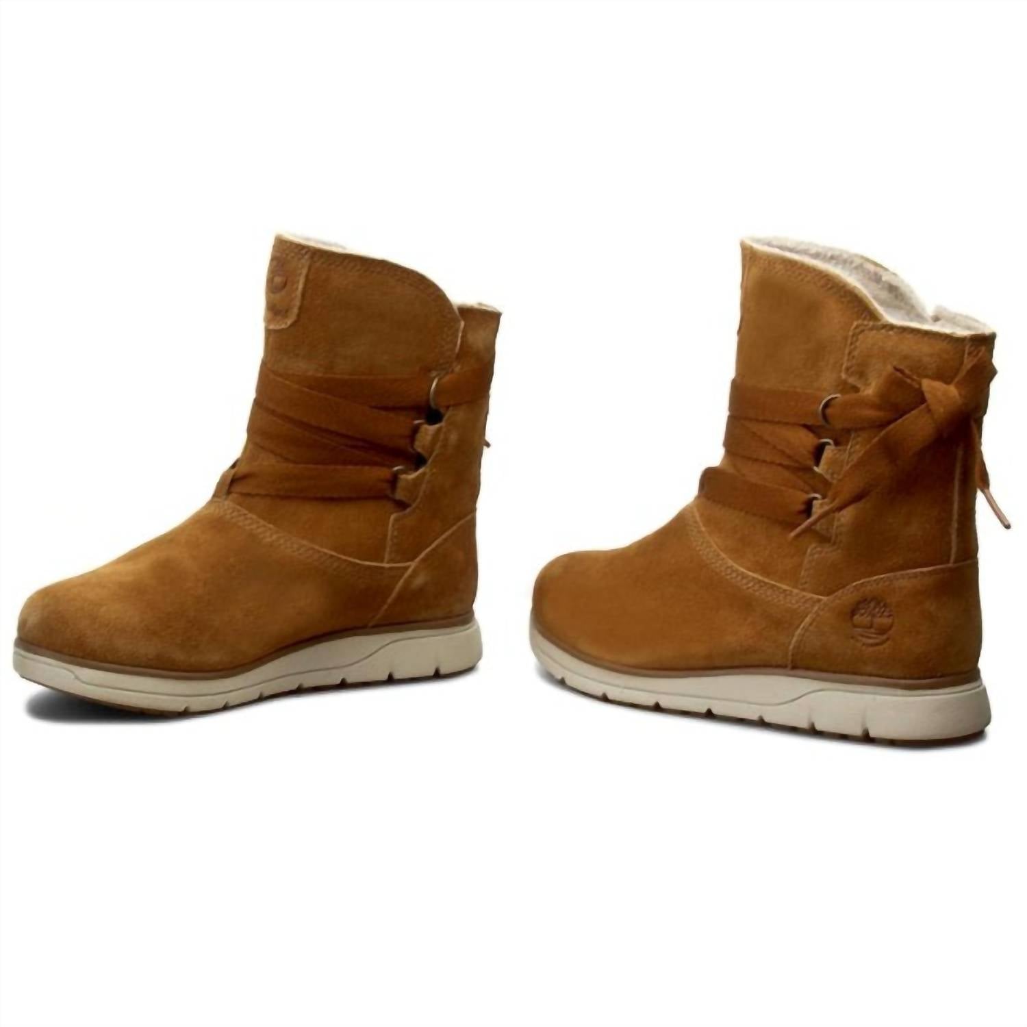 Timberland Women's Leighland Pull Boots in brown - women's shoe - view 4