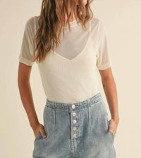 Miou Muse - Chefs Kiss Sheer Top