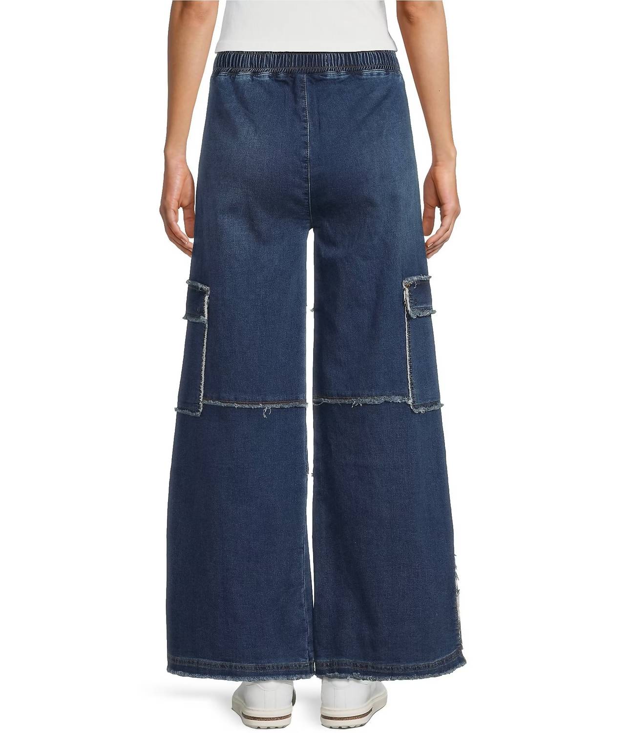 Tractr - Blu-tifully Relaxed Cargo Pants
