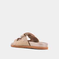 SHU SHOP Women's Blair Sandal in gold woven - women's sandal - detail view