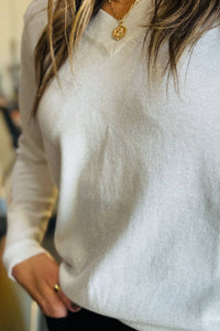 Pure Amici - Lurex V-neck