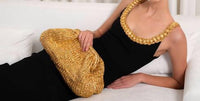 Elif Damaris Midi Dress in black - women's dress - detail view
