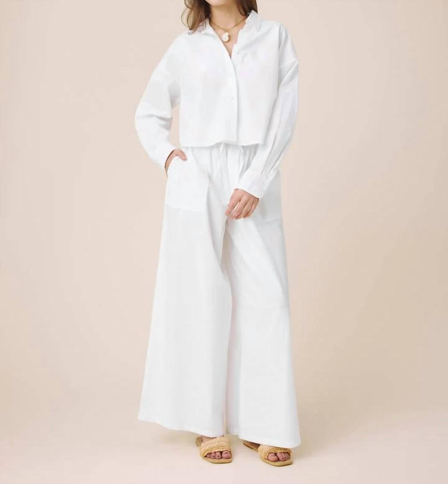 Splendid - Mallory Poplin Button Down Top
