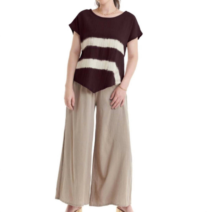 Oh My Gauze! Grace Casual Top in amethyst - women's t-shirt
