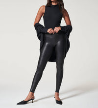 Spanx - Petite Faux Leather Leggings