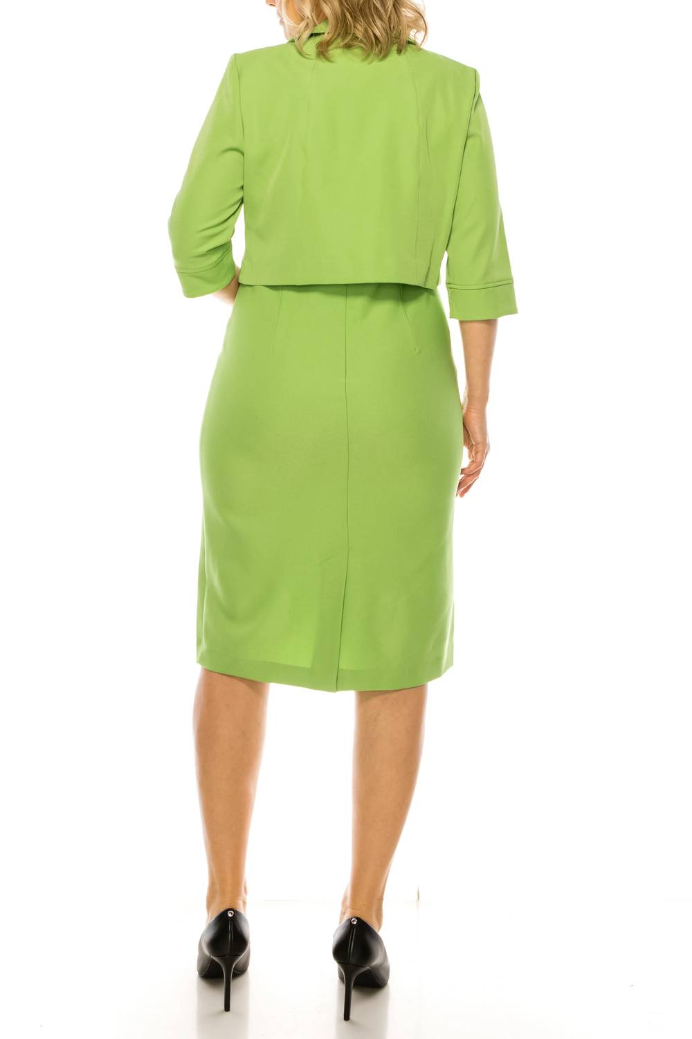 Maya Brooke - 3/4 Sleeve Jacket Dress 2 Piece Set