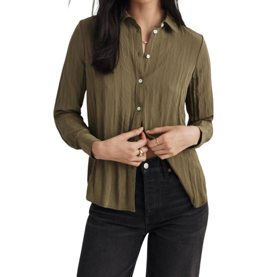 Madewell - Crinkled Button-Up Shirt