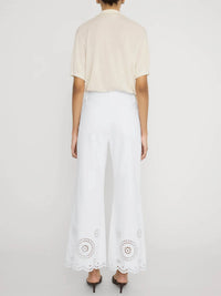 Frame - The Eyelet Wide Flare Pant