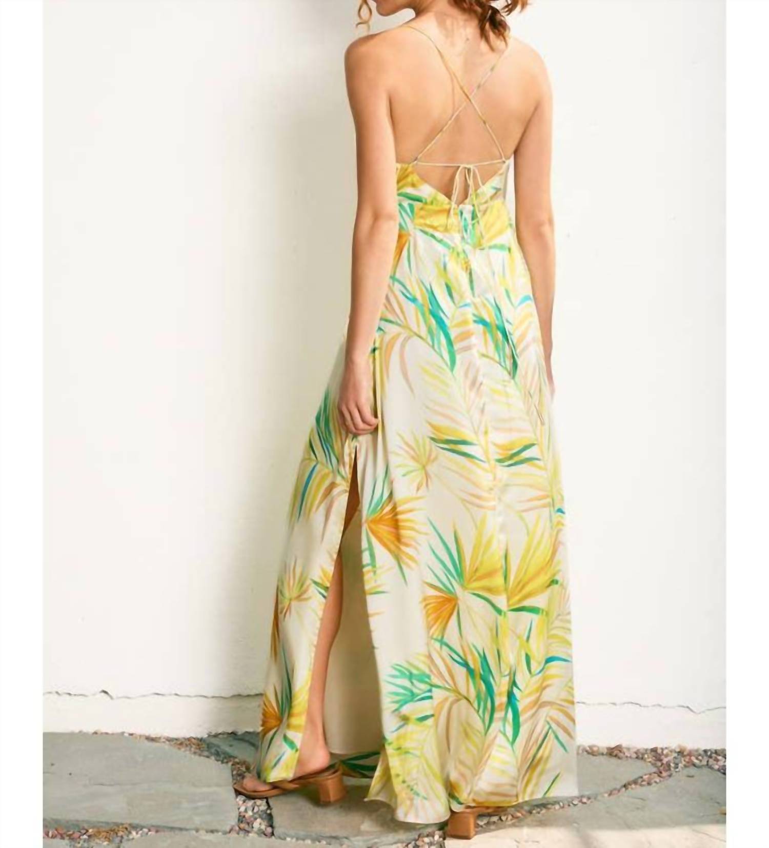 Dress Forum - Alana Palm Leaf Maxi Dress