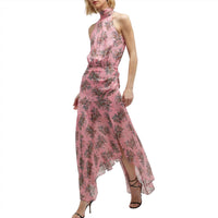 Veronica Beard - Women's Leia Silk Halter Maxi Dress
