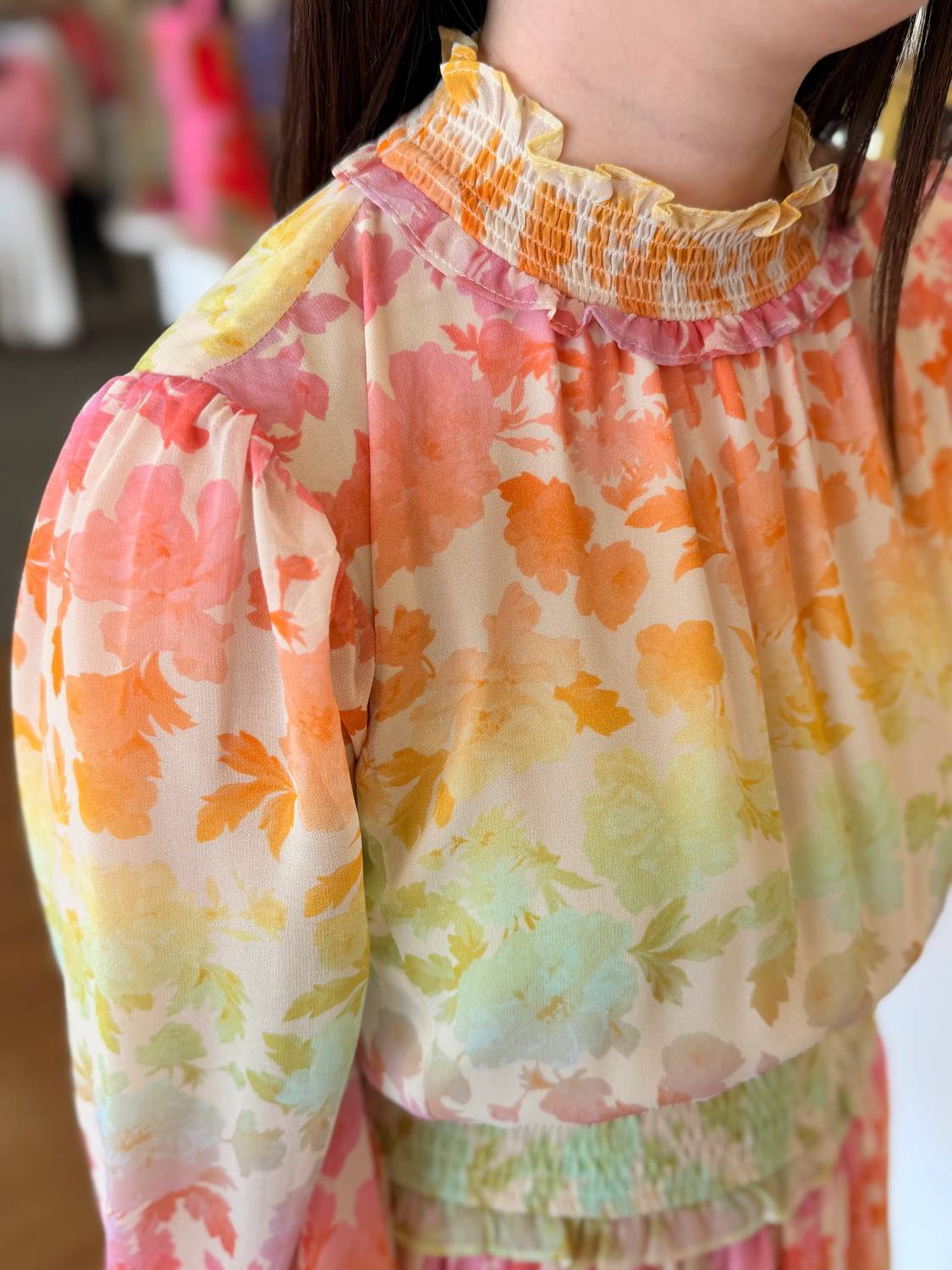 Fate - Pastel Bloom Smocked Dress