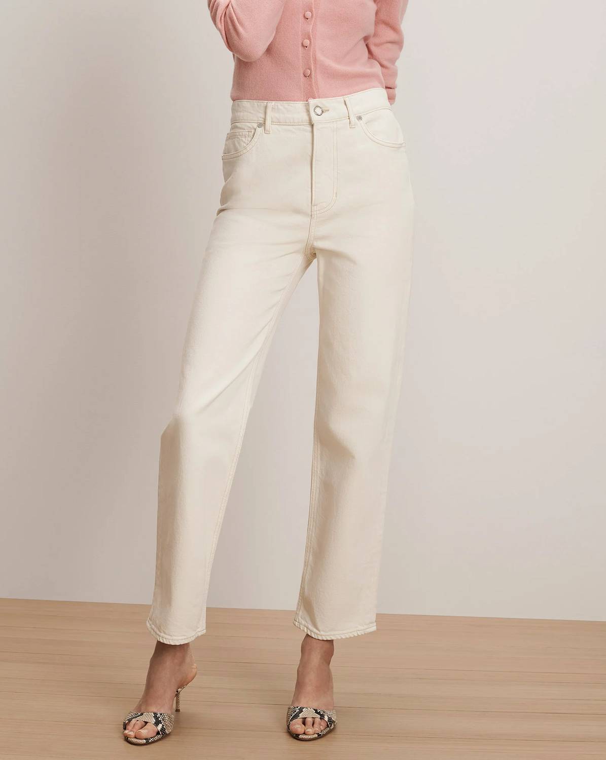 Veronica Beard - Leah Mid Rise Straight Leg Jeans