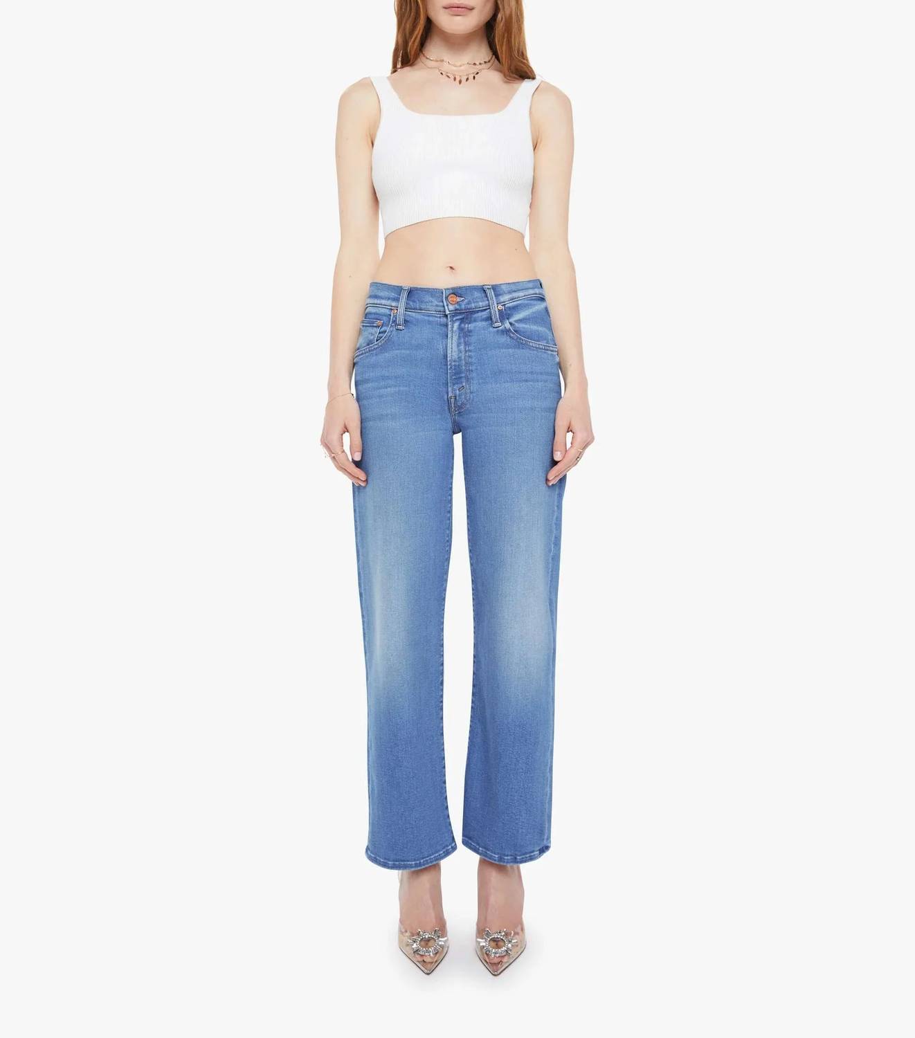 Mother - Mid Rise Rambler Zip Ankle Jeans
