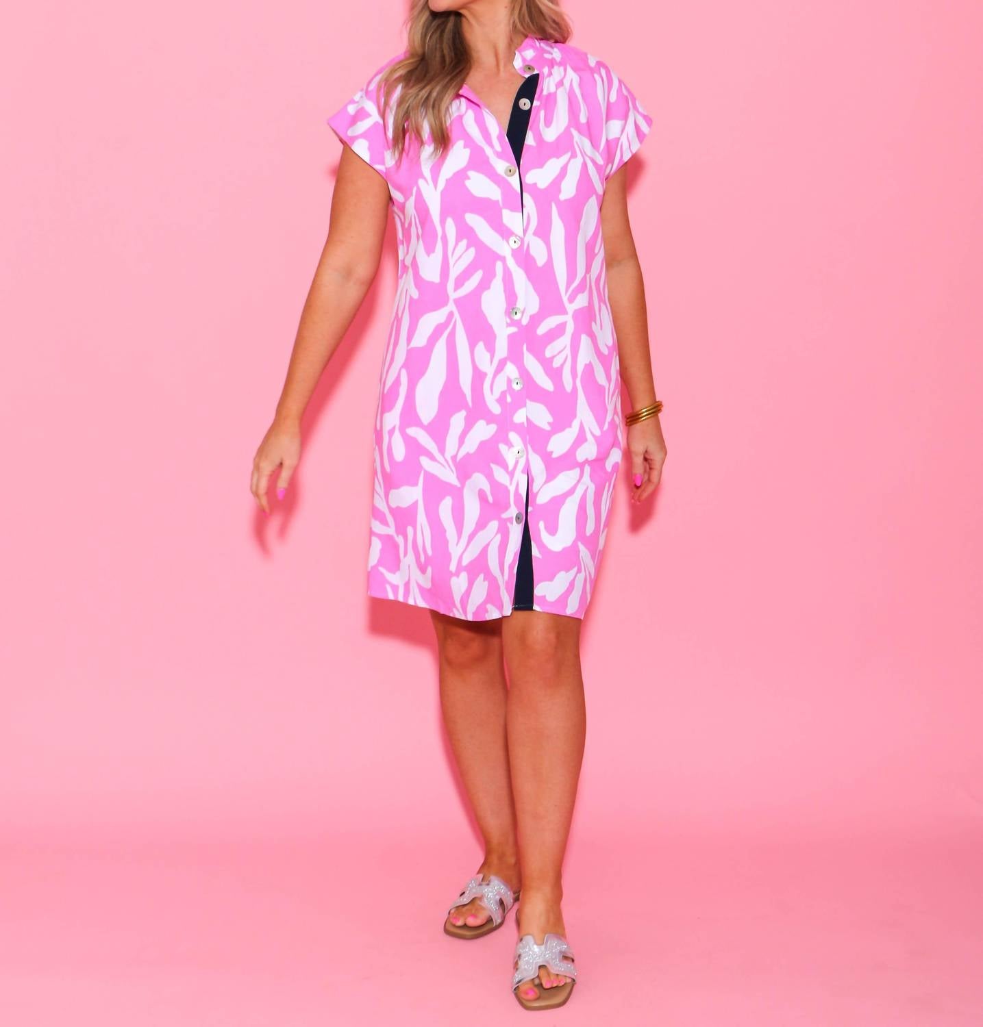 Thml - Short Sleeve Button Up Dress