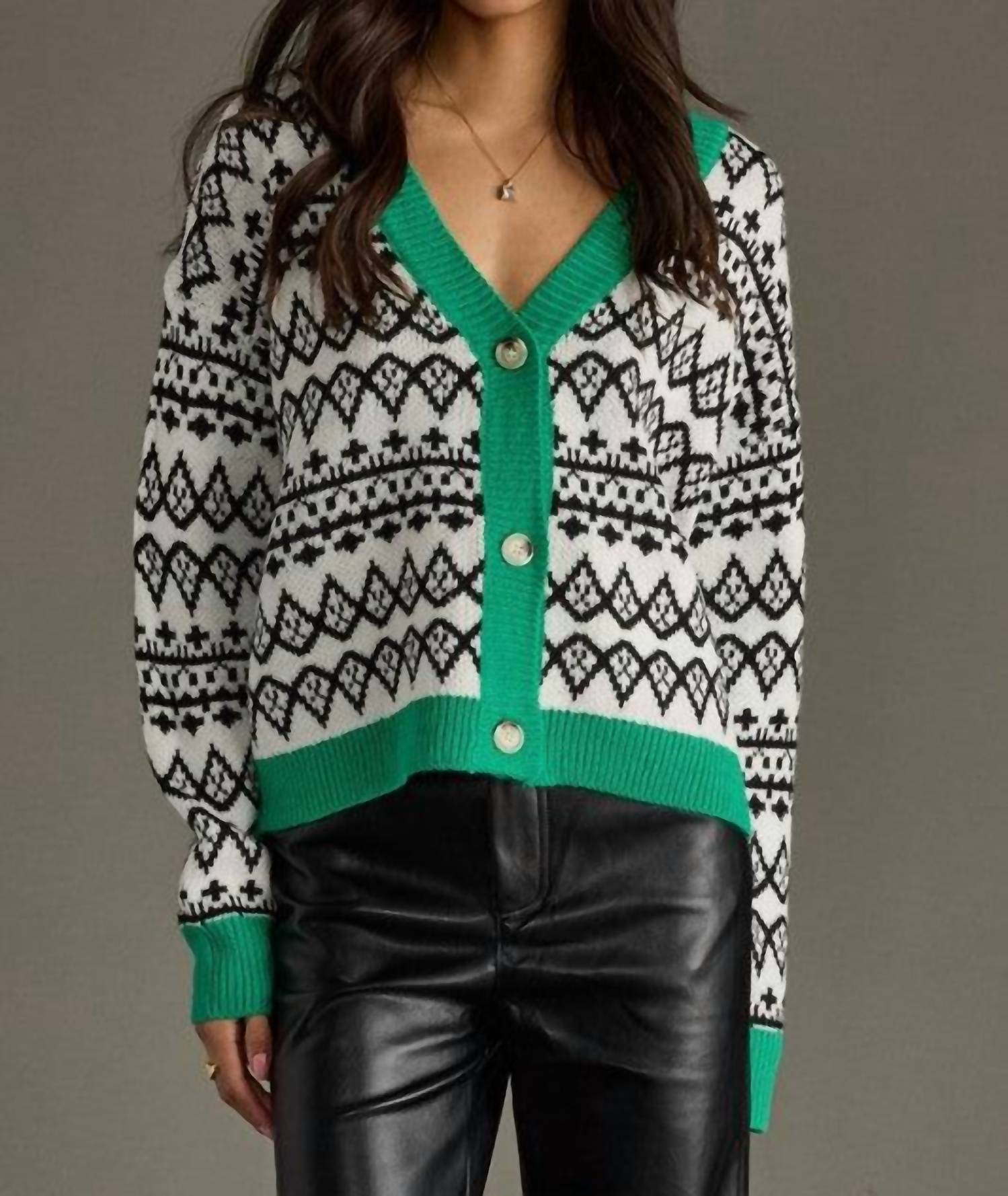 Panache Apparel - Lindy Button Front Sweater