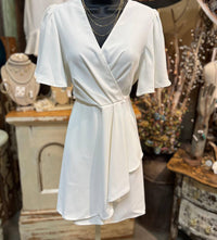 She + Sky - Women's Wrap Mini Dress