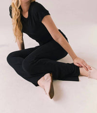 Chaser Haven Loungewear Pants in black - women's pants - detail view