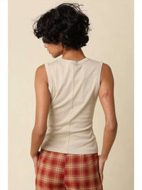 Olivaceous - Kendall V-neck Fitted Tank Top