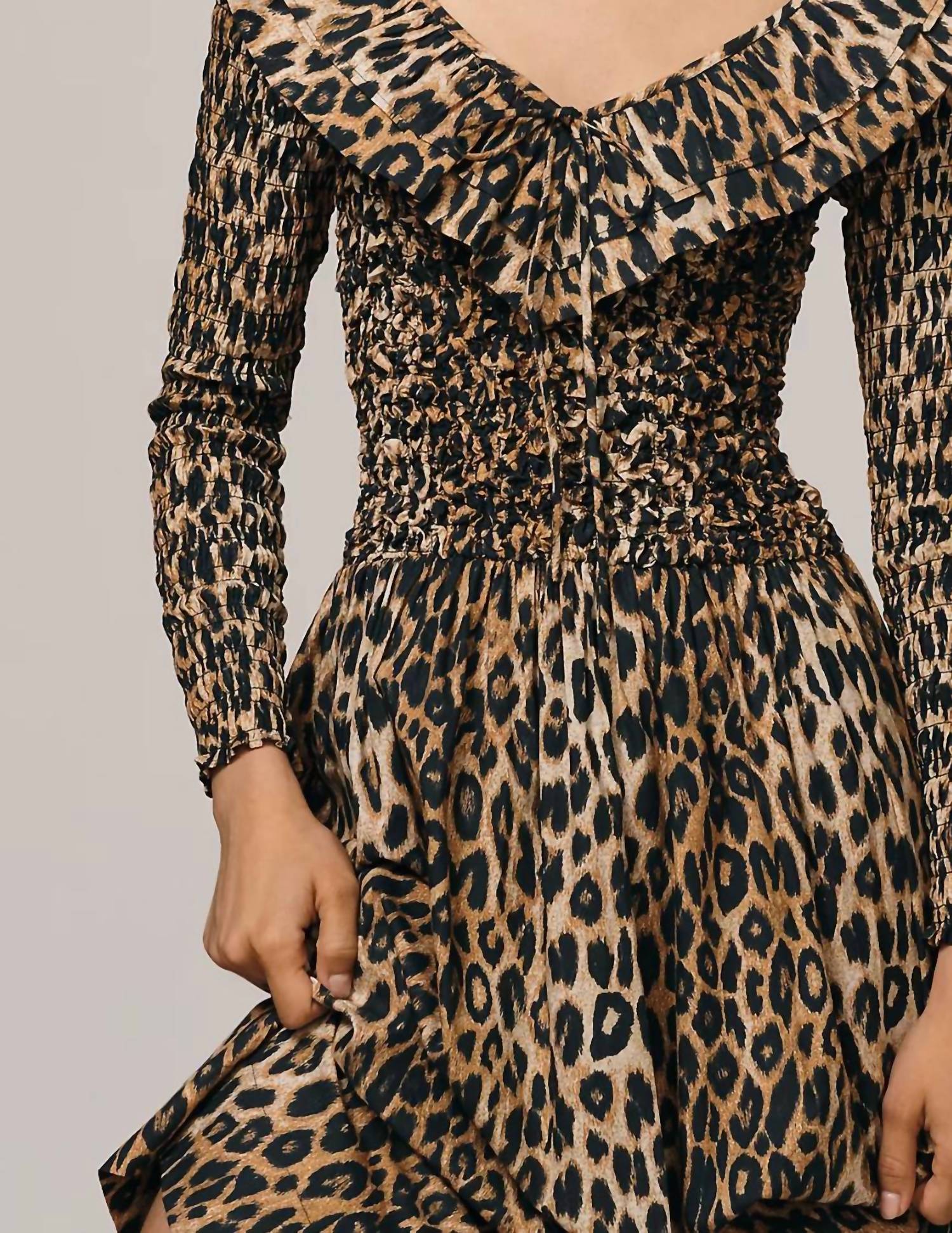 Damson Madder - Harper Shirred Midi Dress