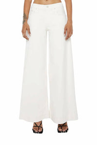 Mother - Lil Mid Rise Headliner Sneak Wide Leg Jeans